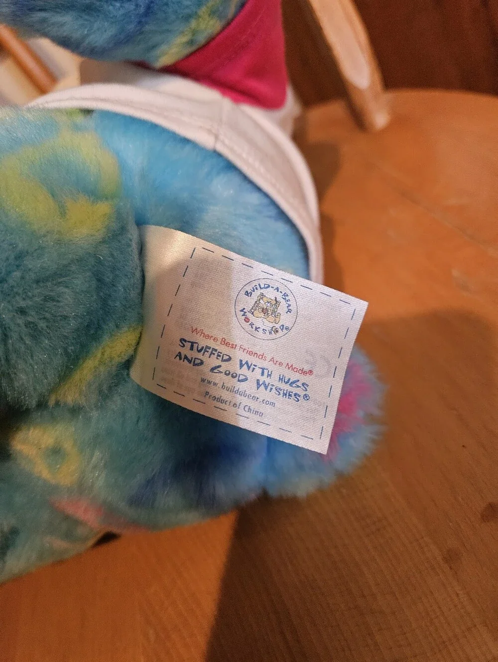Blue Tie-Dye Peace Build-A-Bear